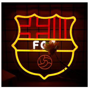 AHlove Football Sports Neon Signs for Wall Decor，FC LED Neon Lights for Bedroom、Man Cave，Birthday、Christmas Gifts for Boys