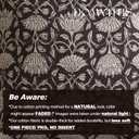 DOMVITUS Floral Pillow Covers 18x18 Decorative Throw Pillow Covers Floral Block Print Farmhouse Vintage Pillow Cover for Living Room Couch Bed Black 1PC
