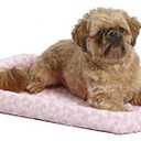 MidWest Homes for Pets Bolster Dog Bed 24"LPink Dog Bed or Cat Bed w/ Comfortable Bolster | Ideal for "Small" Dog Breeds & Fits a 24" Dog Crate | Easy Maintenance Machine Wash & Dry