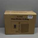 SUNEE 3 Ring Binders 2 Inch 8 Pack, Clear View Binders Three Ring PVC-Free (Fit 8.5x11 Inches) for School or Office Supplies, White