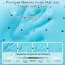 Airensky 2 Inch Memory Foam Mattress Topper, Cooling Gel Infused High Density Full (54"x75") Topper with Removable Skin-Friendly Cover, Bed Topper for Pressure Relief Back Pain, CertiPUR-US Certified