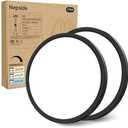 2PACK Flush Mount LED Ceiling Light Fixture Black, 12Inch 28Watt, Dimmable & 3000K-4500K-6000K 3 Color Selectable Ceiling Lamp 3200LM Low Profile Ceiling Light for Kitchen Bedroom Hallway Porch