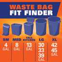 Hefty Ultra Strong 13 Gallon Trash Bags, Tall Kitchen Trash Bags 13 Gallon Size, Resist Leaks, Punctures, and Rips, Continuous Odor Control, White, Fabuloso Lavender Scent, 80 Bags