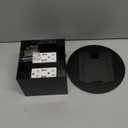 Recessed Floor Outlet 4. 72" x 4. 72" x 3. 94" 2-Gang with 4. 8a USB Chargers 20 Amp Floor Receptacles Round Hidden Outlet Kit Electrical Waterproof Box, Etl Listed(1 Pcs,Black)