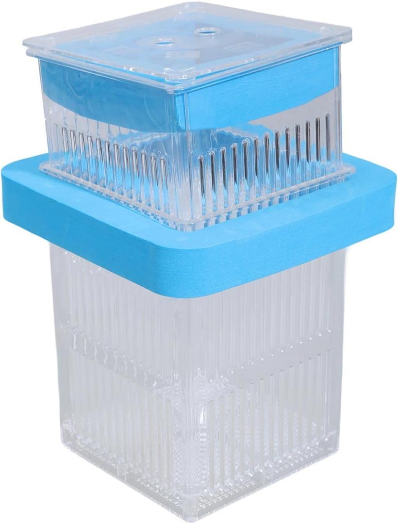 Breeding Tanks for Aquarium Small Fish Isolation Box Hatchery Box for Clear Fish Spawning Box (Blue)