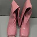 Pomoxikn Women's Knee High Boots Chunky Heel GoGo Boots for Women Square Toe Platform Boots Go Go for Fall Winter Size 11