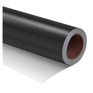 RUSPEPA Black Wrapping Paper - Solid Color Matte Gift Wrapping Paper Roll Perfect for Wedding, Birthday for Men, Christmas, Baby Shower, Graduation Gifts, Father's Day Gifts - 17 Inches X 32.8 Feet