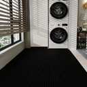 Thick PVC Drainage Floor Mat 3FTX16.4FT Black PVC Pool Floor Mat, 196.8" x 36"