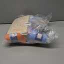 Katech Crochet Kit for Beginners, 50 Granny Squares Crochet Kits for Adults Beginner Learn to Crochets w/Step-by-Step Video Tuturials, Knitting Kit w/1378yds Yarn Granny Square Card Deck- 80% Cotton (Blue-purple gradient)