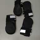 QUMY Dog Shoes for Large Dogs, Medium Dog Boots & Paw Protectors for Winter Snowy Day, Summer Hot Pavement, Water-Resistant in Rainy Weather, Outdoor Walking, Indoor Hardfloors Skid-Resistant Sole (Size 6: 2.6''x3.0''(W*L) (Pack of 4))