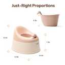 Tinyiota Toddler Potty Training Toilet, Removable Bowl with High Splash Guard, Assembles in Seconds, Easy-Clean and Travel-Ready for Boys and Girls Ages 6 Months to 3 Years (Pink)