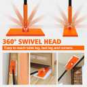 JEHONN Sweeper Mop Compatible with Swiffer Pads, 2-in-1 Starter Kit for Multi Surface Cleaning, Disposable Floor Duster, 10 Dry Sweeping Cloths, 10 Wet Mopping Refills for Kitchen Wall Window