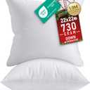 Utopia Bedding Throw Pillows Insert (Pack of 4, White) - 22 x 22 Inches Bed and Couch Pillows - Indoor Decorative Pillow