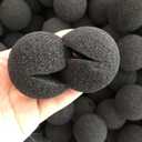 Totority 25pcs Carnival Sponge Nose Snowman Make up Sponges Halloween Clown Props Party Clown Costume Decorative Prop Circus Theme Party Decorations Rudolph Reindeer Nose Black