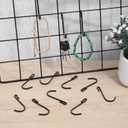 Teaaha 30 PCS J Hooks for Hanging, 2.4 Inch Clip-On Stainless Steel Wire Shelf Hooks, J Shaped Rack Hanger Sink Grid Hook for Hanging Closet, Kitchen Utensil, Pot, Pan, Bags