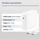 Mac Book Pro Charger - 100W USB C Charger Fast Compatible with MacBook pro/Air iPad Pro 12.9, 11 inch 2025-2018 M5 M4 M3 M2 M1 and All USB-C Laptops and Phones