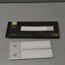 EZVALO Under Cabinet Lighting, 2400mAh Rechargeable Motion Sensor Light Indoor, 3 Color Temps, 5-Level Dimmable Magnetic Wireless Closet Lights for Kitchen, Pantry, Stairs (2 Pack) (8 inch, Silver)