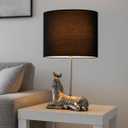 2 x Zebra-Shaped Home Decor Table Lamp with Fabric Shade, E26 Bulb Compatible, Ideal for Bedroom, Living Room, Entryway and More, Best Gift for Mom