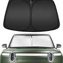 ARISMOTOR Windshield Sun Shade for Rivian R1S 2022-2025 2026, Custom Fit Foldable Front Window Sunshade Sun Visor Protector, Block UV Rays Keep Your Car Cooler