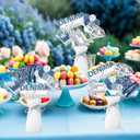 Denim and Diamond Party Decoration, 24pcs Denim and Diamond Table Centerpiece Stick Jacket Table Decoration for Denim and Diamond Themed Birthday Bridal Shower Party Decoration