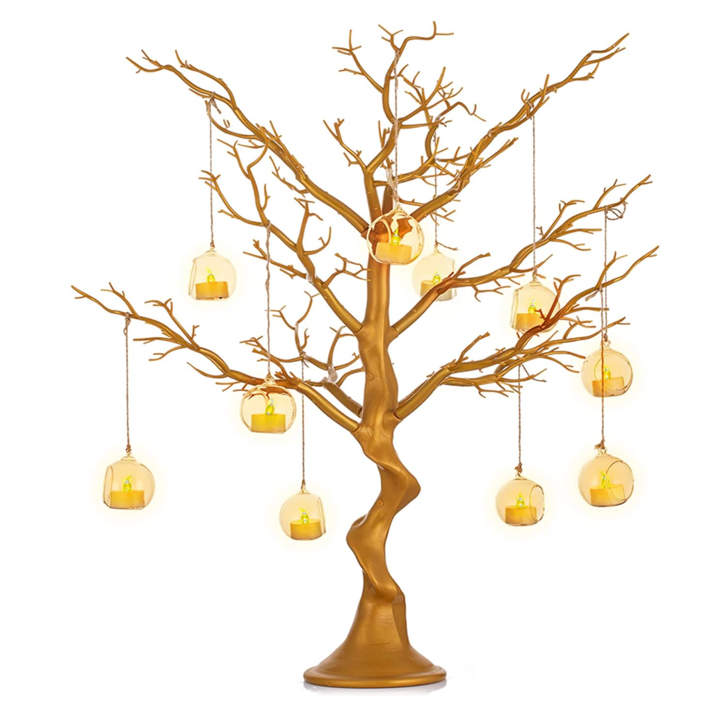 Nuptio Tree Branch Centerpieces for Weddings 30"/76cm Tall Manzanita Trees Centerpiece Tree Branches for Birthday Party Event Tabletop Decorations (1 Pc)