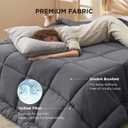 Bedsure Comforter Duvet Insert, Quilted Bedding Blanket, Oeko-TEX, Queen Plus