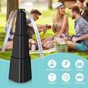 Fly Fans for Tables, Fly Fan Outdoor Indoor Keep Flies Away, Table Top Spinner with Holographic Blades, Flies Deterrent for Picnic, Restaurant, Party, Home, BBQ (4 Pack)