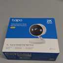 Tapo 2K+ Indoor/Outdoor Wired Security Camera - 2024 PCMag Editors' Choice, Person/Pet/Vehicle Detection, Baby Monitoring, Color Night Vision, Subscription-Free Local Storage or Optional Cloud, C120 (White)