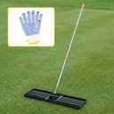 Lawn Leveling Rake 36x10 Inch, 6FT Heavy-Duty Carbon Steel Lawn Leveler – Yard Leveling Rake for Soil, Sand, Grass, Perfect for Lawn Repair, Pit Filling & Garden Maintenance