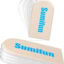 Sumifun Heel Lift, 4-Layer 1 Inch Gel Shoe Lifts for Women Uneven Legs, Adjustable Orthopedic Heel Lifts for Heel Pain and Leg Length Discrepancy, Heel Wedge Inserts 1/4" 1/2" 3/4" (Size S, 1 Pair) (4 Layers: S - Women's 4.5-9.5Men's 6-8.5, Beige)