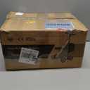 Steerable Knee Walker Deluxe Medical Scooter for Foot Injuries Compact Crutches, with Dual Rear on-Wheel Brake and Shock Absorption Under The Knee pad, Black