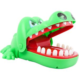 Latest Crocodile Classic Mouth Dentist Finger Biting Family Game for Kids and Adults Fun Toy (Green)
