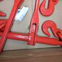 VEVOR 9215LBS 3/8" – 1/2" Ratchet Binders 9,215 LBS Secure Working Load, G70 Hooks and Adjustable Length, for Grade 70-80 Chains, Tie Down, Hauling, Towing, 2-Pack, Red