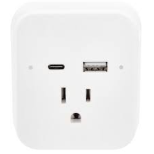 Helix PowerUp Multiport Wall Charger Dual USB-C and USB-A Ports with Outlet