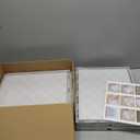 4 Pack Stackable Closet Storage Basket - Stackable Storage Bins, Multifunctional & Foldable Closet Organizer Divided, Wardrobe Cupboard Space-Saving Clothes Storage Hat Organizer, White