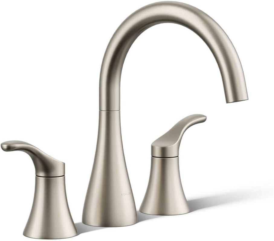 KOHLER Simplice Deck-Mount Bath Faucet Trim (Vibrant Brushed Nickel)