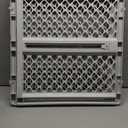 MYPET Universal Pet Gate: 26 - 42 Wide Dog Gate for Doorways with Pressure Fit or Swinging Door Hardware Mounting Types Included: 26" Tall; Gray