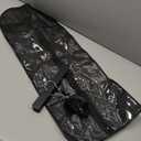 1 Pack Extra Long Hair Extension Holder Wig Storage Bag with Hanger Hairpieces Ponytail Bundles Storage Carrier Case for Store Style Hair Travel Hair Extensions Bag Black Color