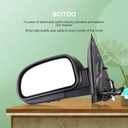 SCITOO Side View Mirror Driver Side Compatible with 2002-2009 For Chevy Trailblazer, 2002-2006 For GMC Envoy, Manual Folding, Heated, Power Adjustment
