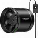 VIVOSUN 8 Inline Booster Duct Fan with Speed Regulator, 640 CFM Quiet Exhaust Fan for HVAC Ventilation in Grow Tents, Basements, Bathrooms, Kitchens, and Attics