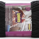 Chunky Chenille Yarn for Crocheting - 3x100g/3.5oz Baby Blanket Yarn for Crocheting Soft - 262 Yards Fluffy Thick Plush Yarns for Knitting Blankets Amigurumi (Black)