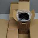 Clear Ice Cube Maker, 2.5" Stainless Steel Crystal Clear Ice Ball Maker, Non-BPA Silicone Ice Cube Molds for Whiskey Easy Release Ice Maker, Bourbon Gifts for Men (Black, 4 PACK)