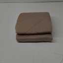 EVOLIVE Poly/Lycra Diamind Quilted All Season Light Weight Single Reversible Cooling Quilted Throw (Taupe, Throw 50x60)
