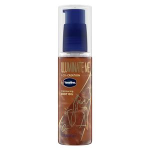Vaseline Illuminate Me Shimmering Body Oil Created for Melanin Rich Skin, Illuminates Skin with Finishing Touch of Shimmer for Glowing Skin 3.3 oz (3.3 Fl Oz (Pack of 1))