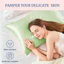 2 x BEDELITE Satin Pillowcase for Hair and Skin, Super Soft Similar to Silk Pillow Cases 4 Pack with Envelope Closure, Cooling Pillowcases for Women Men (20"x36" King Size, Gleam)