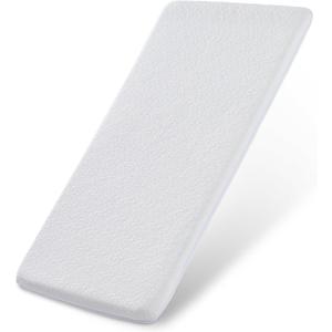 Bassinet Mattress Topper, Gel Memory Foam Mattress with Removable Cover(28" x 15"), Fit for Chicco LullaGo Anywhere Portable and SnuzPod 4 Bassinet, Waterproof Breathable Soft Bassinet Mattress