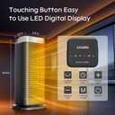 Space Heaters for Indoor Use, CCGIRU 1500W Electric Fast and Safety Heaters with 70Oscillating, Remote,PTC Ceramic Heater for Office Bedroom