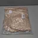 Women Sparkle Sequin Tops Glitter V Neck Elegant Blouse Tiered Ruffles Sleeve Cocktail Soiree Evening Party Disco Club Concert Shirt Champagne XXL (Beige, XXL)