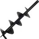 XtremepowerUS 8" Replacement Auger Bit for Post Holes Digger Hole Maker Planting Drill 3/4" Shaft Size Plant Fence Hole Digger Gardening DIY Projects