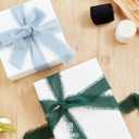 9 Roll Chiffon Ribbon Bundle - 1.5" x27Yds for Hair Bows & Crafting | Fringed Ribbon for Wedding Centerpieces, Seasonal Decor, Beginners DIY Projects & Party Supplies